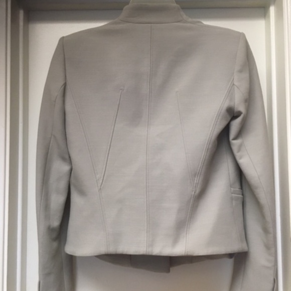 HELMUT LANG Light Gray Single Button Blazer Jacket - Picture 8 of 11
